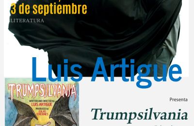 El leonés Luis Artigue presenta en el Palacio de la Isla su última novela, la distopía ‘Trumpsilvania’