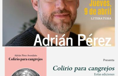 El escritor Adrián Pérez presenta en Burgos el libro de microrrelatos ‘Colirio para cangrejos’
