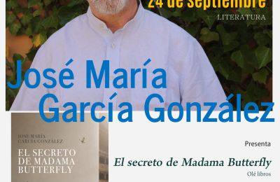 El burgalés José María García González presenta en el Palacio de la Isla la novela ‘El secreto de Madama Butterfly’