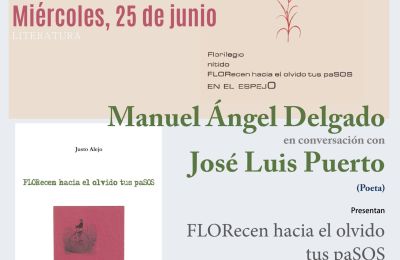 Presentación en León de ‘FLORecen hacia el olvido tus paSOS’, con Manuel Ángel Delgado y José Luis Puerto