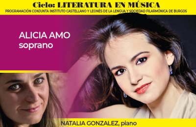 La soprano burgalesa Alicia Amo inaugura el ciclo ‘Literatura y Música’ de la temporada de la Sociedad Filarmónica