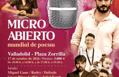 El ‘II Mundial de Micro Abierto de Poesía’ reúne en Valladolid a un centenar de autores finalistas